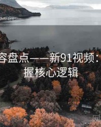 爆款内容盘点——新91视频：轻松掌握核心逻辑