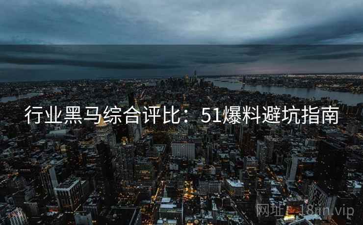 行业黑马综合评比：51爆料避坑指南