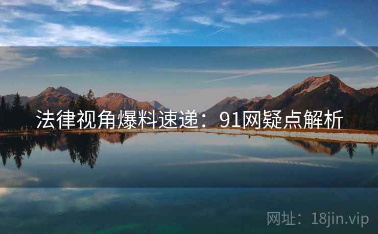 法律视角爆料速递：91网疑点解析