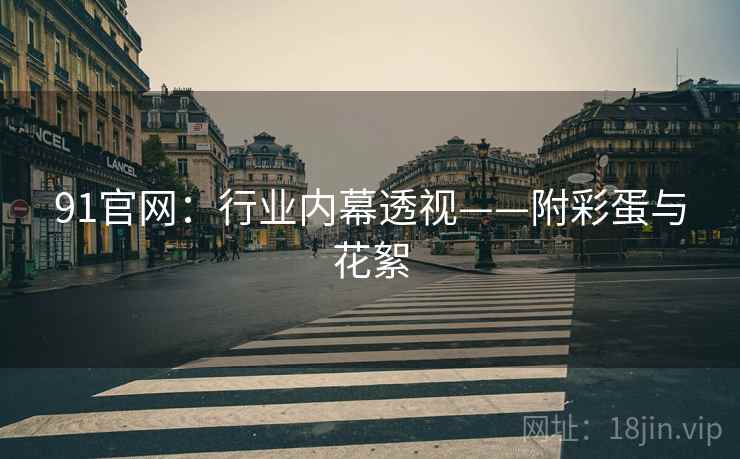91官网：行业内幕透视——附彩蛋与花絮