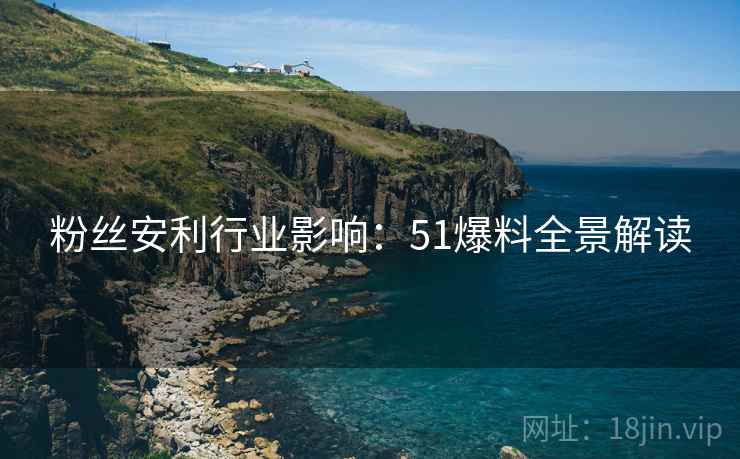 粉丝安利行业影响：51爆料全景解读